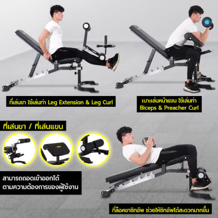 ม้านั่งยกน้ำหนัก POWER REFORM รุ่น POWER IRON_6